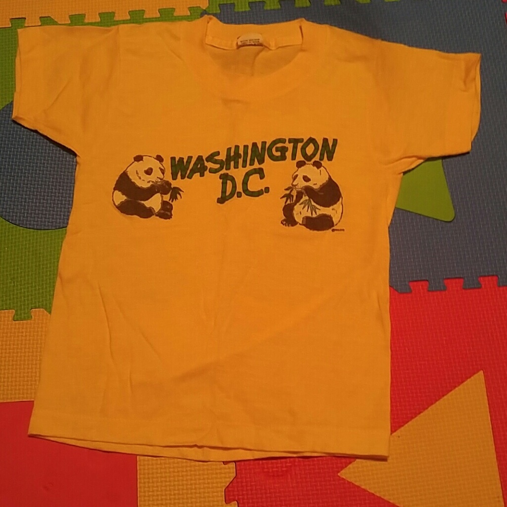 Vintage kids 80's t-shirt Washington DC Panda Bear